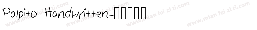 Palpito Handwritten字体转换